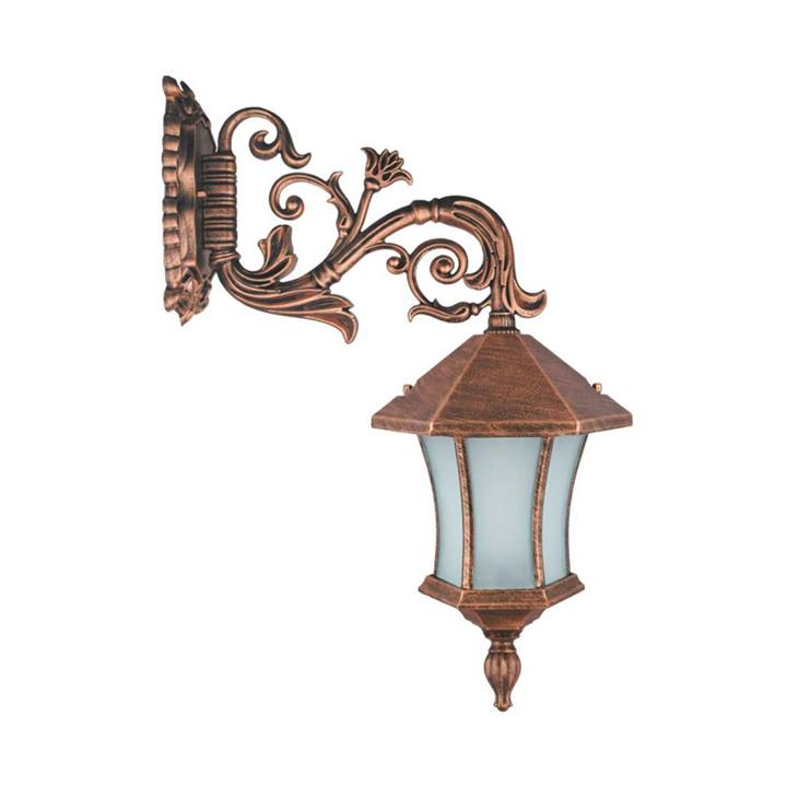 چراغ دیواری حیاطی و پارکی تکشیدفام مدل ویکتوریا کمرباریک کد 8204